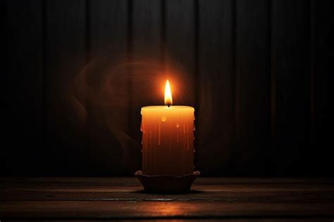 Premium Photo | Closeup of a candle flame flickering in the wind