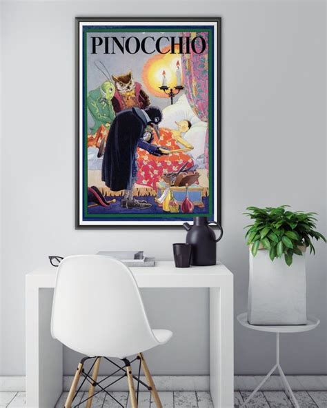 1932 Pinocchio Book Cover POSTER full-size 24 X - Etsy