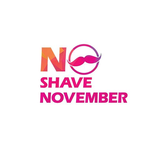 No Shave November Typographic Vector Design. Vector poster or banner ...