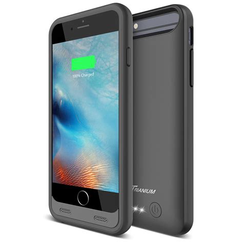 Atomic S Battery Case for iPhone 6 6S 4.7″ Inche – [ Black / Black]