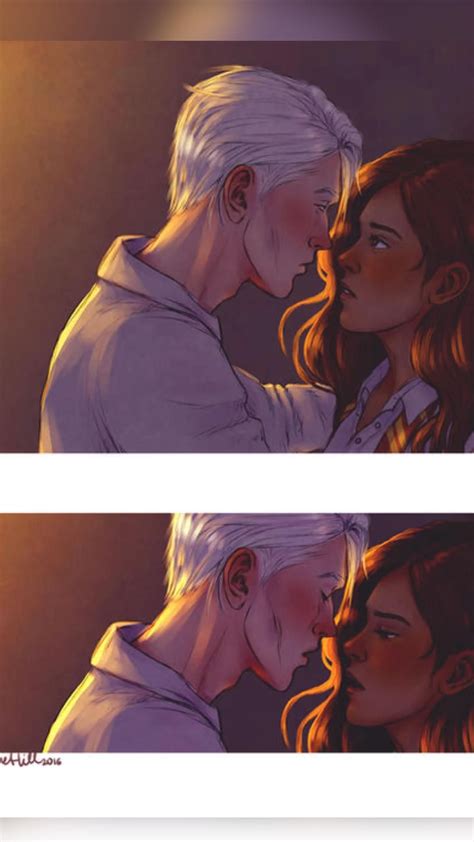 Dramione almost kiss fan art draco malfoy and hermione granger – Artofit