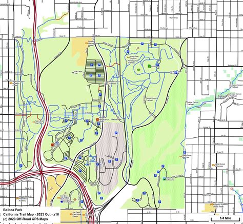 Balboa Park - California Trail Map