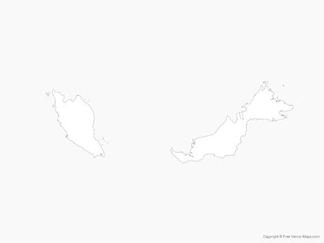 Outline Map Of Malaysia