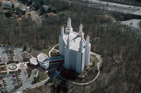 An aerial view of the Mormon Temple - NARA & DVIDS Public Domain ...