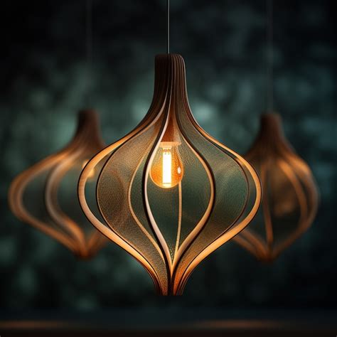 Free Photo | 3d modern lamp design