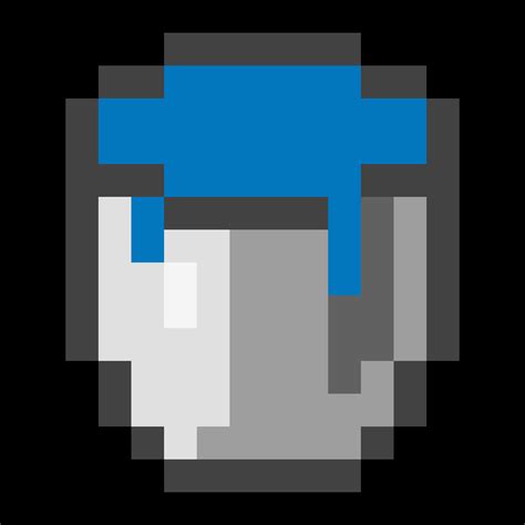 Pixilart - minecraft water bucket by IM-Yamin-PIXEL