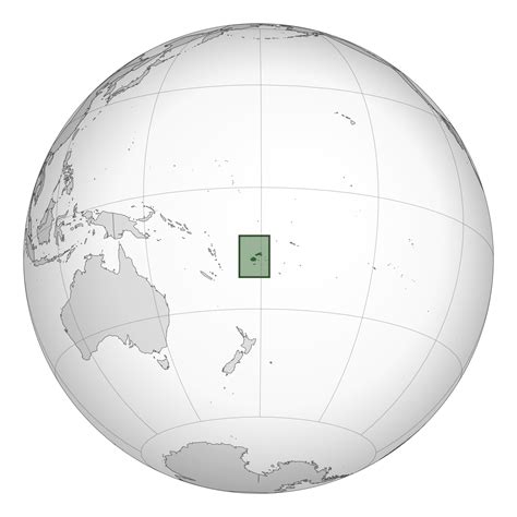 Location of the fiji in the World Map