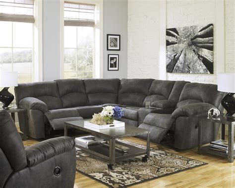 Signature Design by Ashley Tambo - Pewter 2-Piece Reclining Corner ...