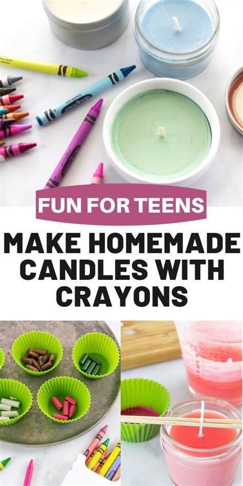 Make Homemade Candles with Crayons and Soy Wax | Diy candles homemade ...