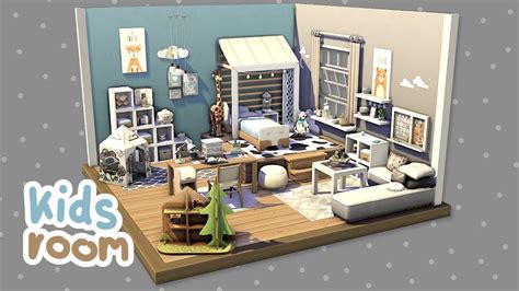 Cute Kids Room | The Sims 4 - Speed Build (NO CC) - YouTube