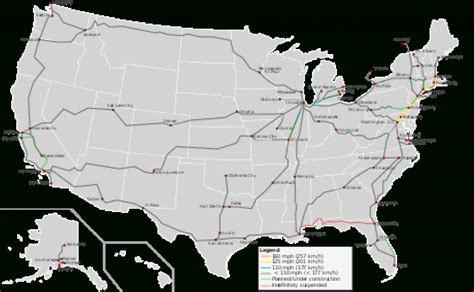 United States Train Map - Printable Map