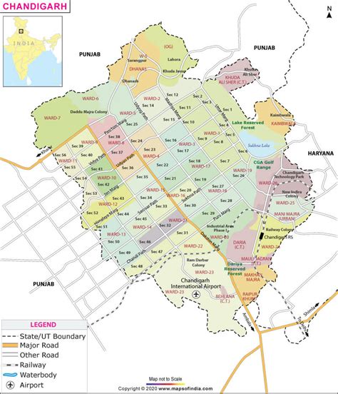 Chandigarh Map – Answers