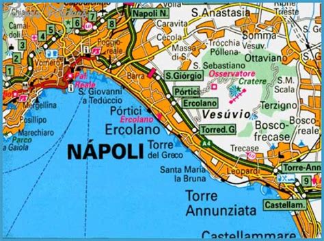 Naples Subway Map - TravelsFinders.Com