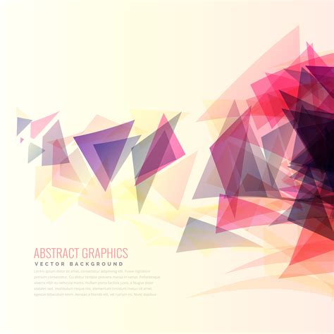 colorful abstract triangle shapes vector background - Download Free ...