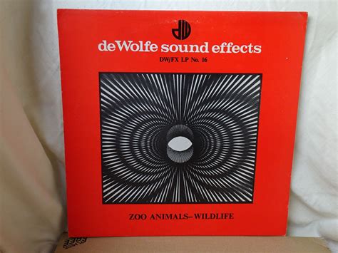 De Wolfe Sound Effects: Zoo Animals - Wildlife DW/FXLP16 NM LP