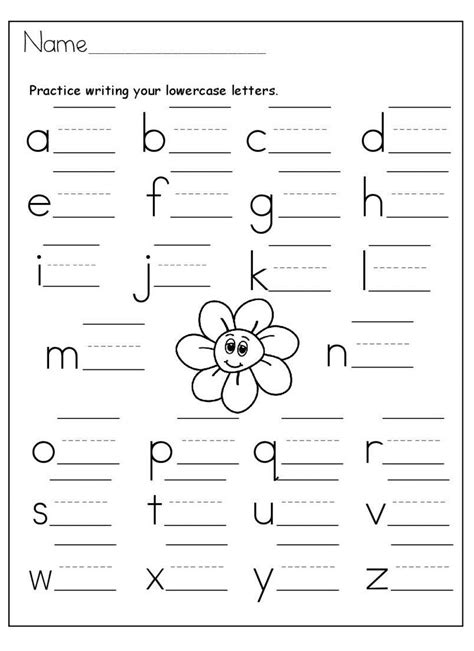 Lowercase Letter Worksheets for Kids | 101 Activity