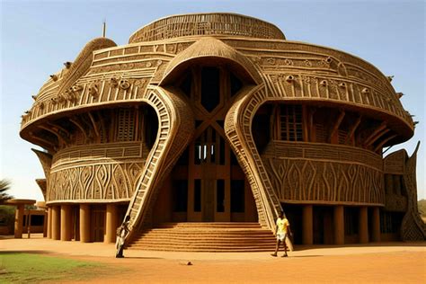 The beauty of African architecture both ancient and 30626219 Stock ...