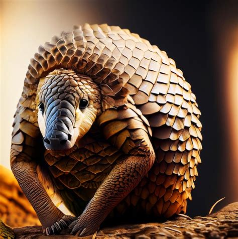 Premium AI Image | photo pangolin in the habitat