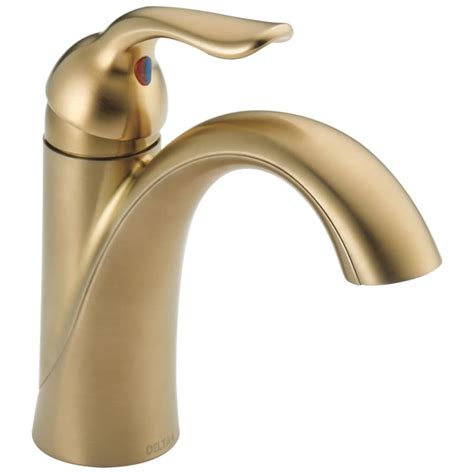 Shop Delta Lahara Champagne Bronze 1-Handle 4-in Centerset WaterSense ...