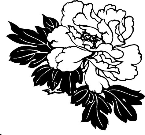 Free Black And White Flower Art, Download Free Black And White Flower ...