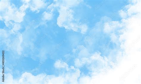 Sky with beautiful clouds. Cloud background. Blue cloud texture ...