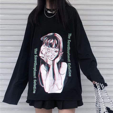 itGirl Shop - Aesthetic Clothing -Ripped Grunge Aesthetic Black And ...