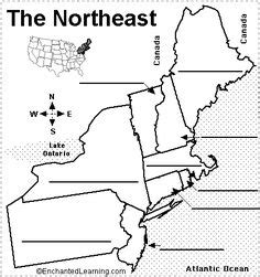 Blank Map Of United States Northeast Region