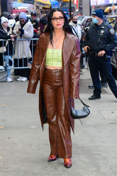 KATY PERRY Arrives at Good Morning America in New York 02/22/2022 ...