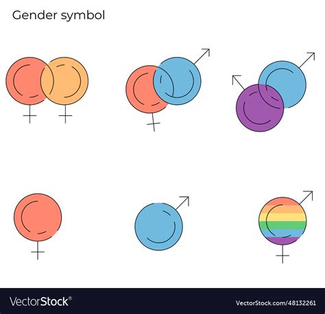 Gender symbols Royalty Free Vector Image - VectorStock