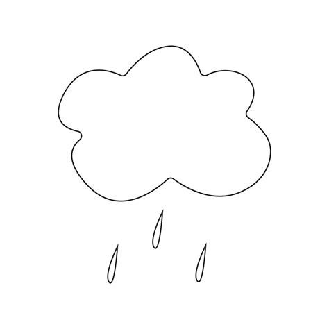 Hand drawn illustration rain cloud. 20562816 Vector Art at Vecteezy