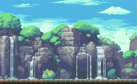 Pixel Art Landscape Pixel Art Background Pixel Art Games | Images and ...