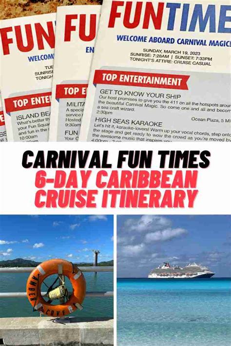 Carnival Fun Times Itinerary 2023: 6 Day Eastern Caribbean Cruise