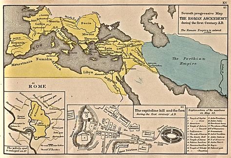 The expansion of Rome 1st Century B.C. - Full size