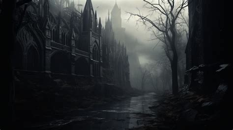 Supernatural Gothic Wallpaper Dark And Fantastical Landscapes | Premium ...