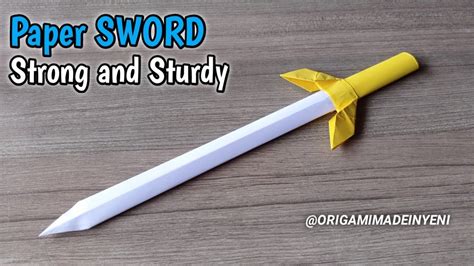 Papercraft Origami Sword Shield Diy Papercraft Model | The Best Porn ...