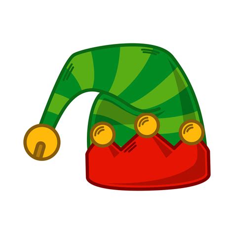 Cartoon green Elf hat illustration. EPS 10 vector 14767607 Vector Art ...