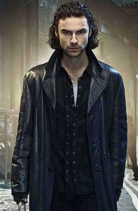 John Mitchell Being Human Aidan Turner Black Leather Coat