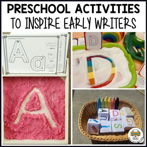 Preschool Activities to Inspire Early Writers - Pre-K Printable Fun