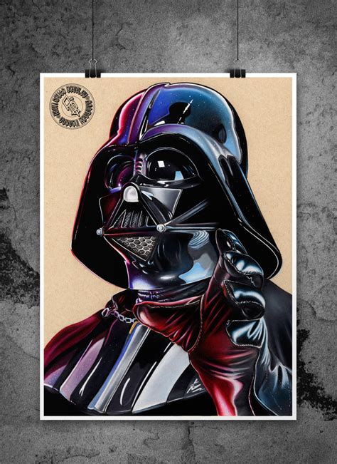 Darth Vader: Force Choke Illustrated Gicleé Print | Etsy