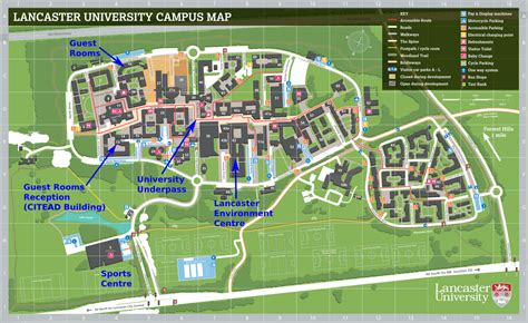 Lancaster University Campus Map | Images and Photos finder