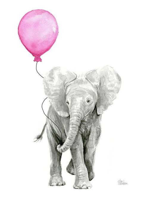 Baby elephant watercolor watercolor – Artofit