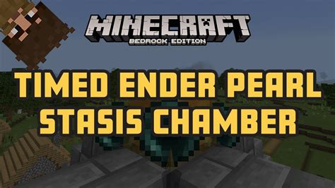 How to make a stasis chamber in minecraft