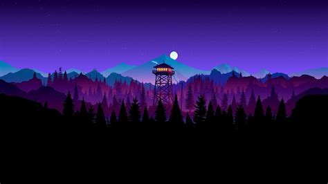 Firewatch Wallpaper Desktop - Stunning Night Scene