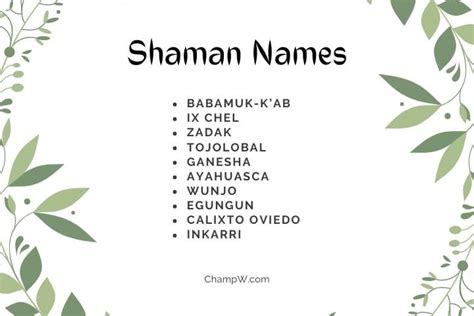 550+ Best Shaman Names From Around The World