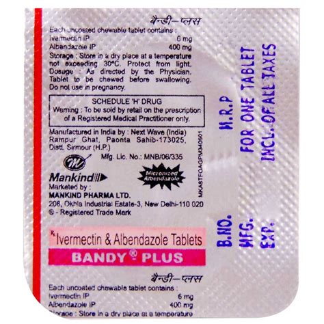 Bandy Plus Tablet 1's Price, Uses, Side Effects, Composition - Apollo ...