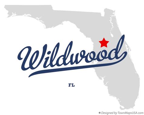 Map of Wildwood, FL, Florida