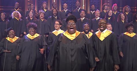 Houston Gospel Choir Sings Moving Rendition Of 'Lean On Me'