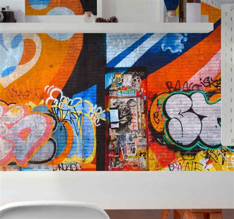 Modern graffiti style painting murals - TenStickers