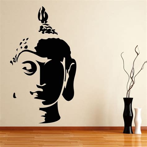 Buddha Head Wall Sticker - World of Wall Stickers