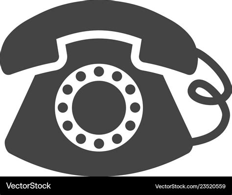 Classic telephone icon graphic design template Vector Image